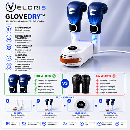 Veloris GloveDry™ - Secador guantes de combate